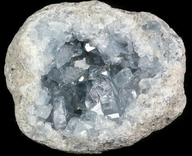 Celestine (Celestite) Crystal Geode - Madagascar #45641